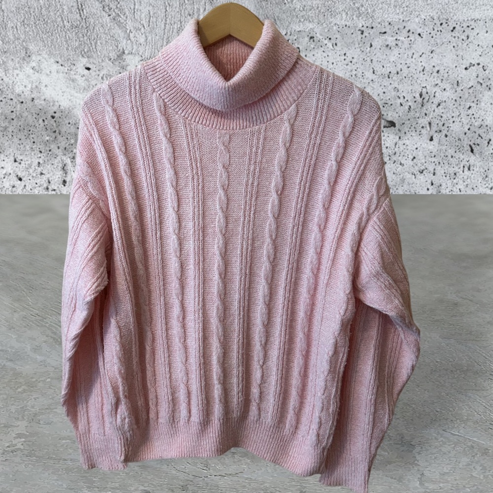 Classic Directions Pink Sweater - Medium - Vintage 1980’s
